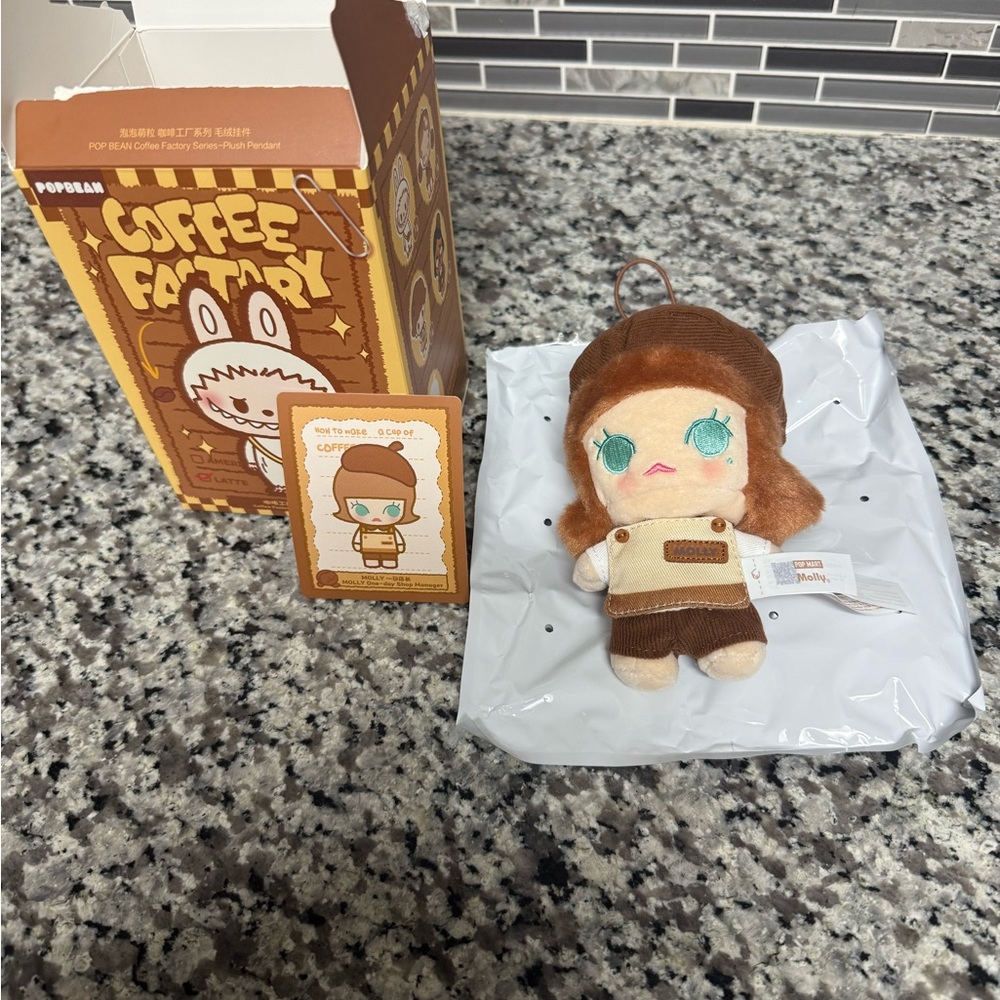POP MART Coffee Factory Plush Doll SECRET MOLLY